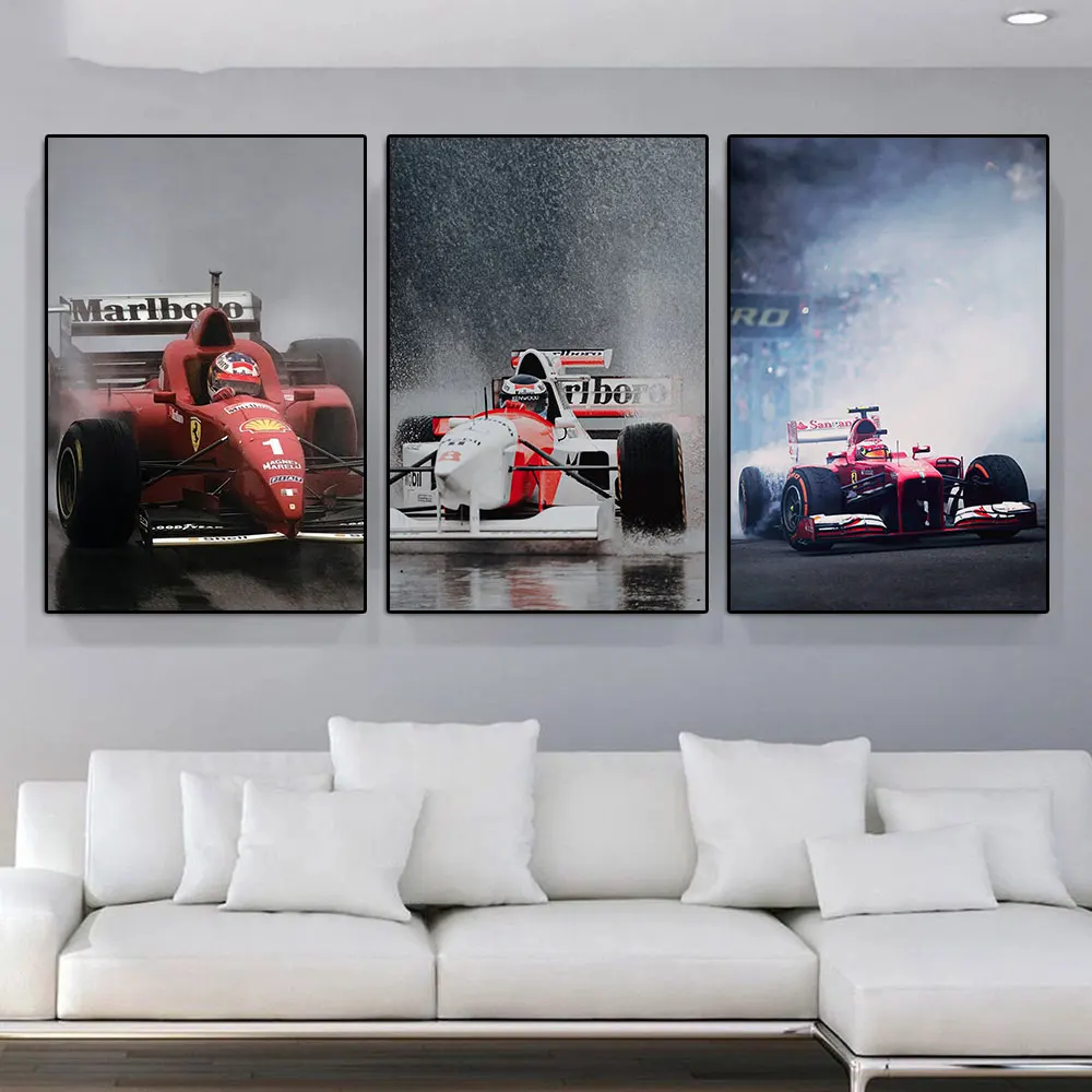 Vintage Formula Racing Championship Poster And Print Retro Sports Car Enthusiasts Canvas Painting Supercar Wall Art Home Decor