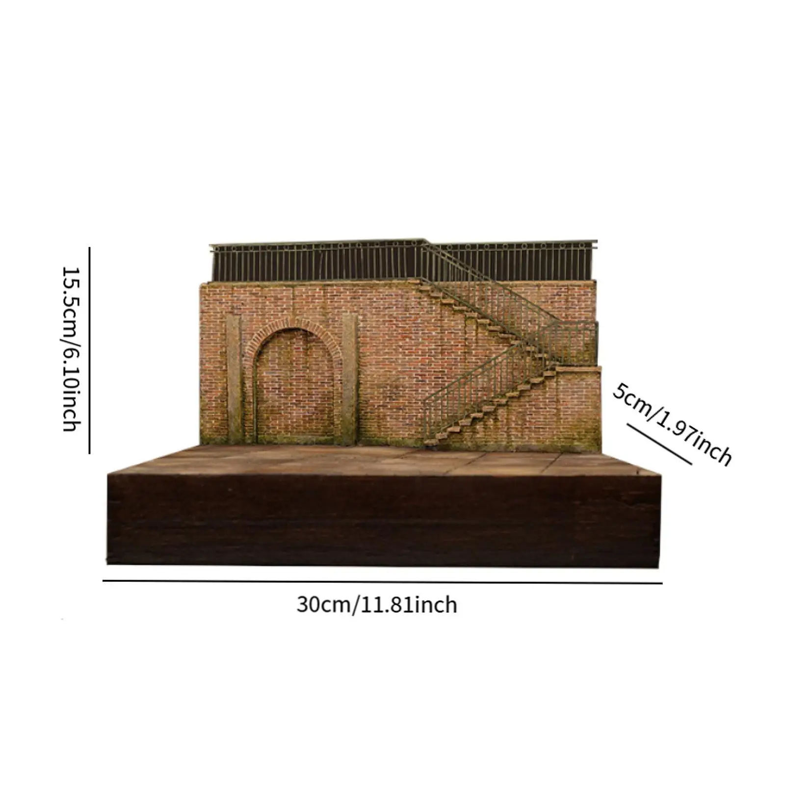 1/35 建物モデルキット DIY シーンジオラマ木材発泡未完成工場 1:35 スケール砂テーブル建築モデルマイクロ風景