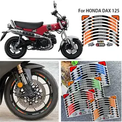 Wheel Strips Motorcycle Wheel Tire Stickers Car Reflective Rim Tape Motorbike Bicycle Decals for Honda Dax125 Dax 125 2023