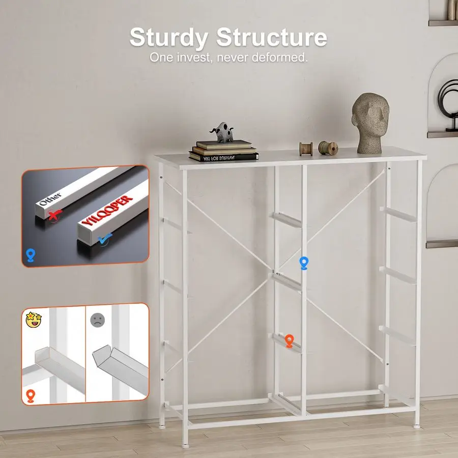 8つの引き出し付きの寝室用ドレッサー、クローゼット、リビングルーム、廊下、子供部屋用のチェスト、頑丈なスチール製の白いドレッサー