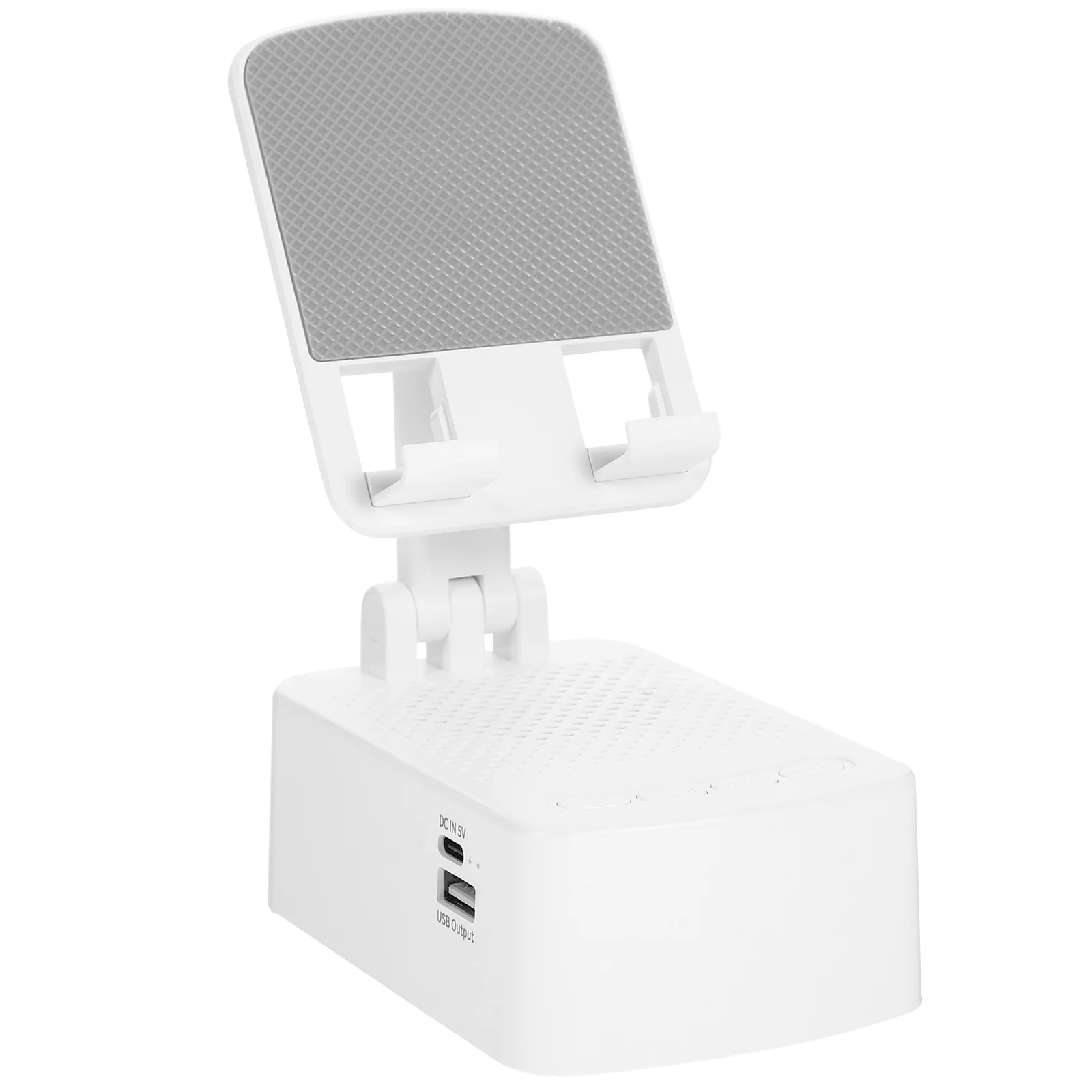 

Wireless Phone Stand Speaker Multipurpose Durable ABS Cellphone Holder Desk Mount Stable Support for Tablet Mobile