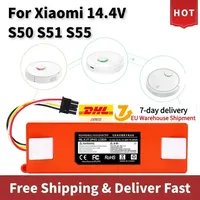14.4V BRR-2P4S-5200S Robotic Vacuum Cleaner Replacement Battery For Xiaomi Roborock S55 S60 S65 S50 S51 S5 1S 1ST MAX S6 Parts