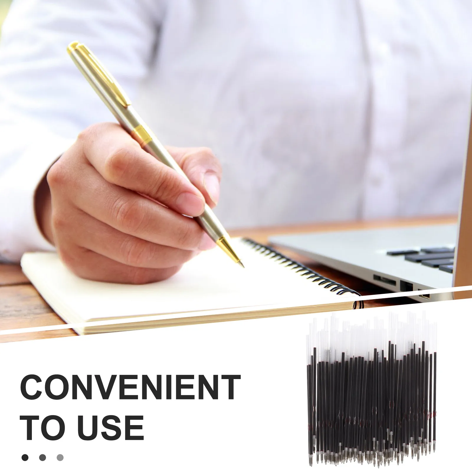 

200 шт. стержни для шариковых ручек 0,7 мм, черные сменные для выдвижных ручек, офисные школьные канцелярские принадлежности, письменные принадлежности