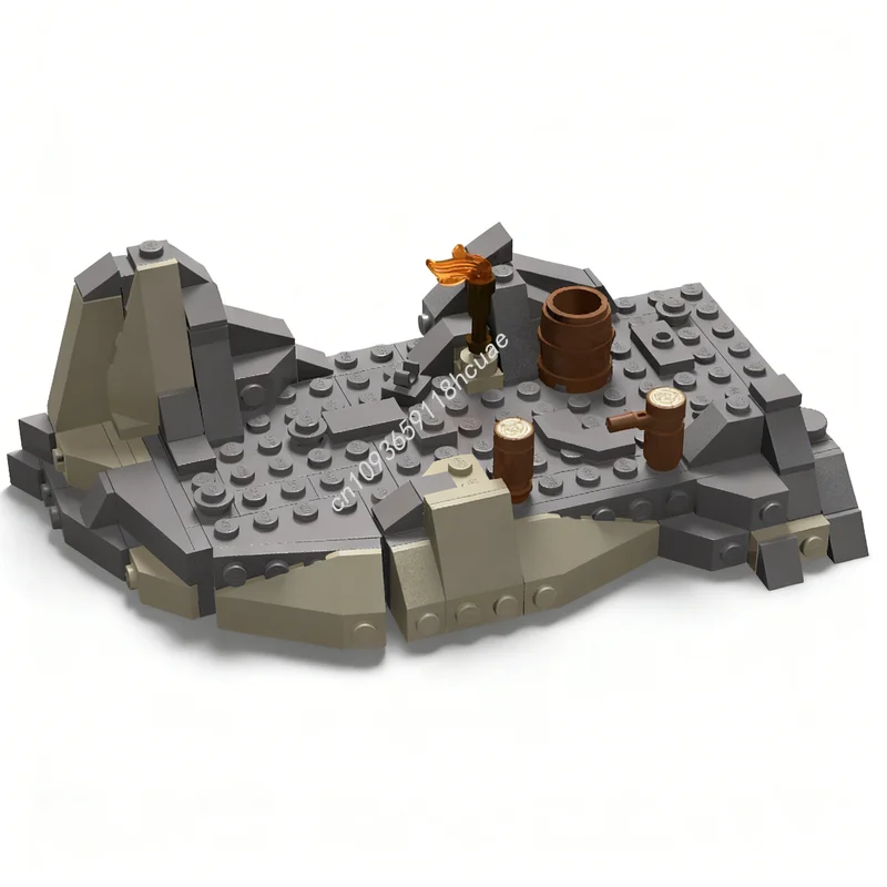 

126pcs MOC Escape The Goblins Hobbit Lord Rings Model Building Blocks Construction Toys Idea Christmas Gifts Brick Education