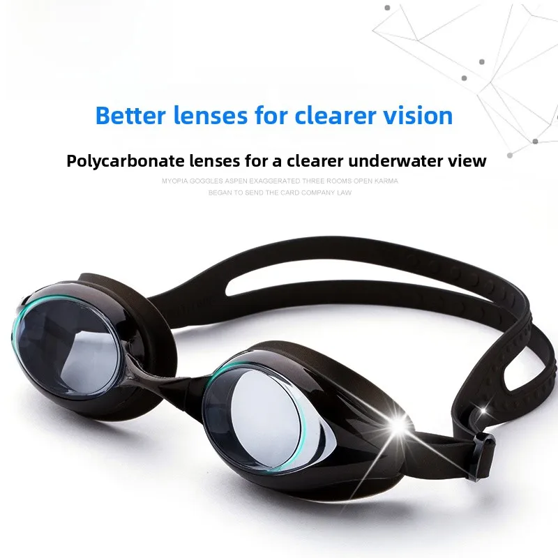 

Few Profional Swimming Goggles for Near-Sighted Divers High Defn Anti-Fog Waterproof Casual Dive Glasses 903CX