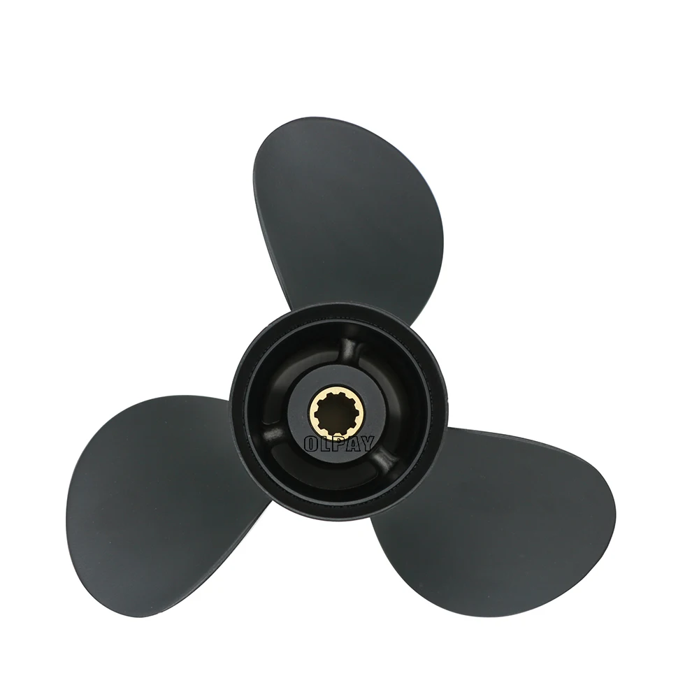 Propeller 9.9x13 for Tohatsu 20HP-30HP 3 Blades Aluminum Alloy Propeller 10 Tooth 346-64104-5 3R0-64527-0 3R0B645270