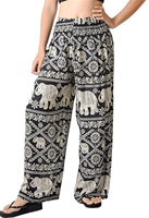 Harem Boho Casual Printing Pants  Palazzo Loose Sleep Pyjama Pants Wide Leg Trousers Elephone Yoga
