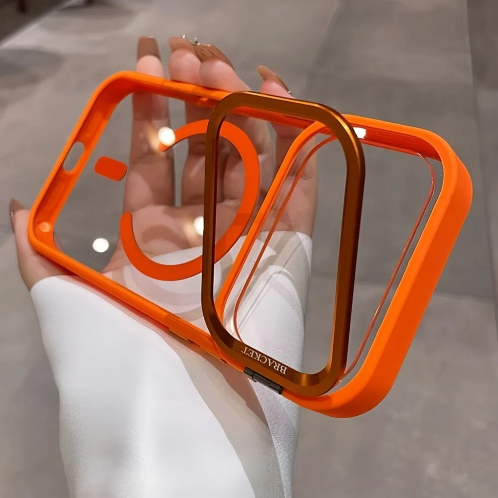 حافظة لهاتف آيفون 17 16 15 14 Plus 13 12 Pro Max 17 Air Lanyard لهاتف Magsafe غطاء خلفي شفاف