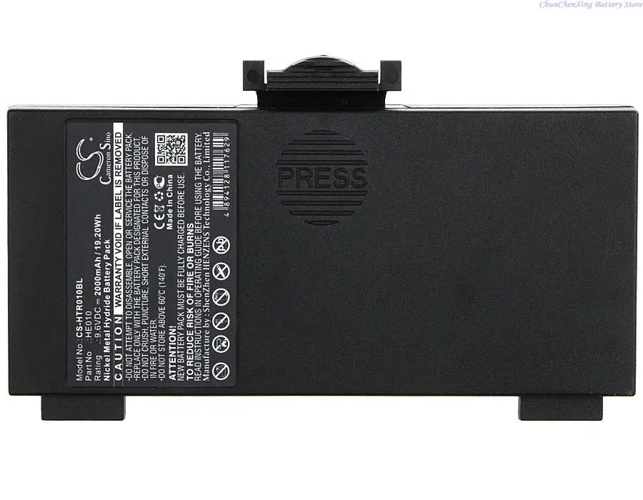 Cameron Sino 2000mAh Battery HE010 for Hetronic 68303000, 68303010, 6830303001,FBH1200, GA, GL, GR, GR-W, TG, For Magnetek 2026A