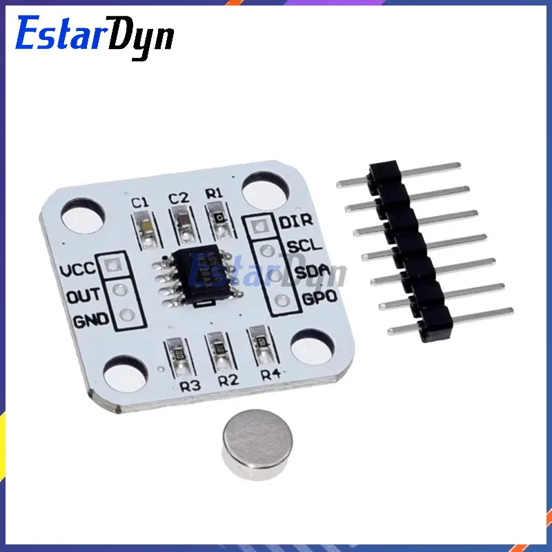 Estardyn AS5600 magnetic encoder magnetic induction angle measurement sensor module 12bit high precision