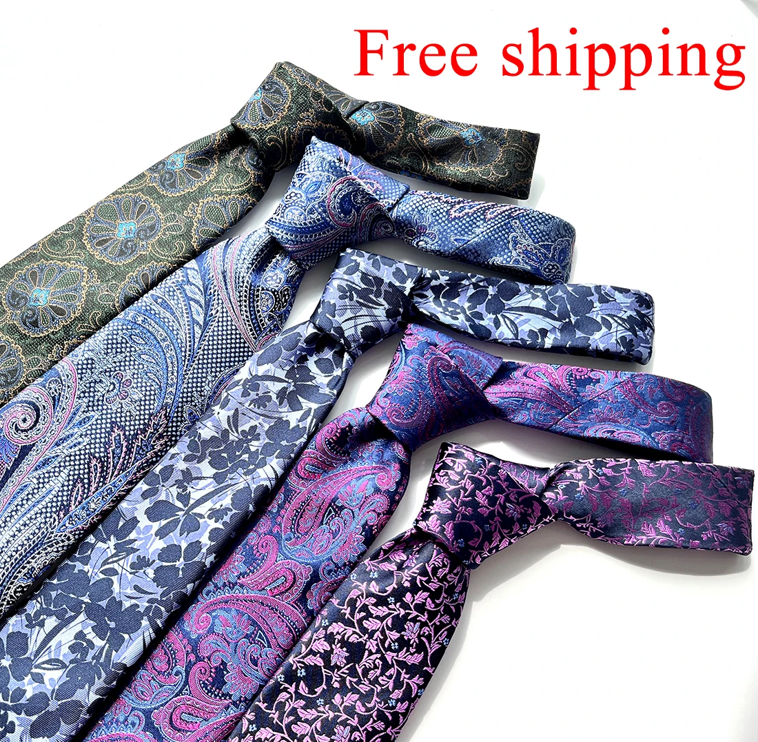 

Free shipping Tailor Smith 8cm100% Silk Tie Men's Gravatas Neck Tie Floral Patterns For Wedding Party Cravate Homme