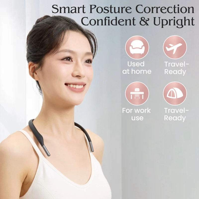 Smart Posture Corrector Miicro Vibration Posture Training Reminder Sensor Back Posture Neck Hump Corrector