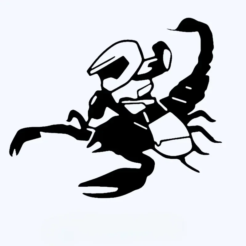 Car scorpion die-cut vinyl stickers, car waterproof decorations, bumpers, rear windows, various sizes of car beauty