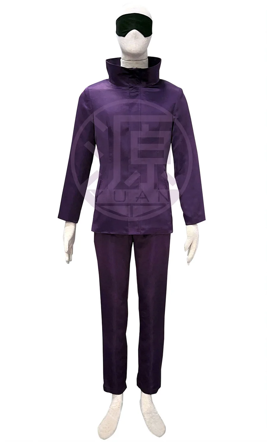 costumes-de-cosplay-anime-jujutsu-kaisen-gojo-satoru-1ere-generation-pour-hommes-manteau-et-pantalon-tenues-avec-patch-costume-de-fete-de-carnaval-d'halloween