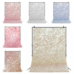 Gold Bokeh Photography Backdrop Golden Spots Shinning Sparkle (Not Glitter) Pink silver Golden Party Portrait Photo Background