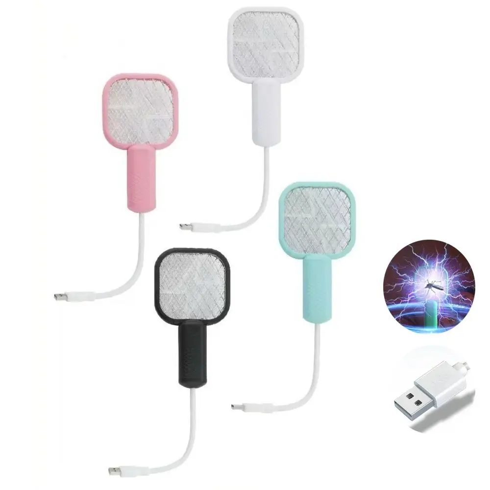 

Pest Control USB Mosquito Swatter Trap Electric Shock Portable Insect Racket UV Light Mini Mosquito Killer Lamp Summer