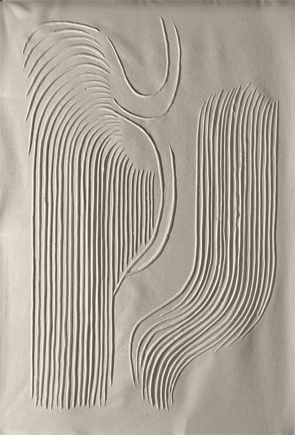 

Minimalist Beige Textured Abstract Painting, Pure Wall Art,Modern Home Art for Living Room & Bedroom