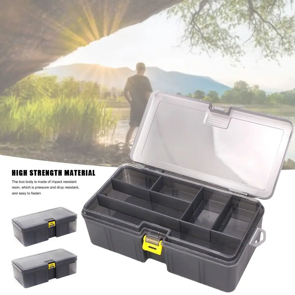 Fishing Tools Hook Bait Storage Box Container Waterproof Fishing Tackle Boxes Organizer Double Layer Fishing Lure Tackle Fishing