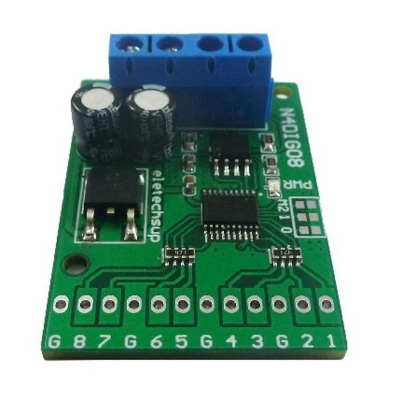 8Ch Input/Output Digital Switch TTL Lvttl CMOS RS485 IO Control Module Modbus Rtu Board For PLC Relay