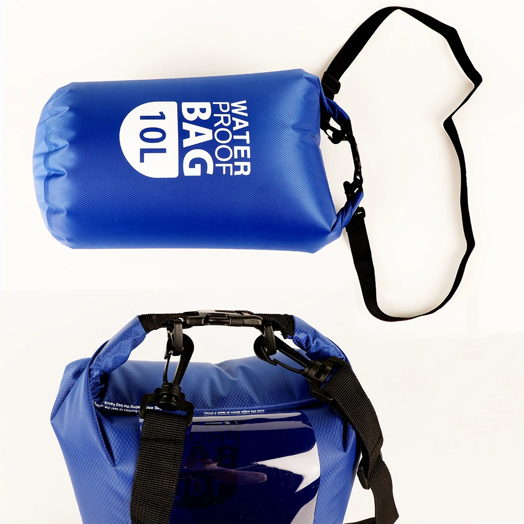 Bolsa impermeable de 20L / 10L / 2L para acampar, natación, kayak, Rafting, canotaje, bolsas impermeables con Visor transparente