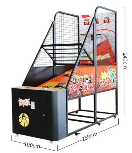 

Adult 220 V Arcade Coin Pusher Street Basketball Machine Simulatorpromote sales