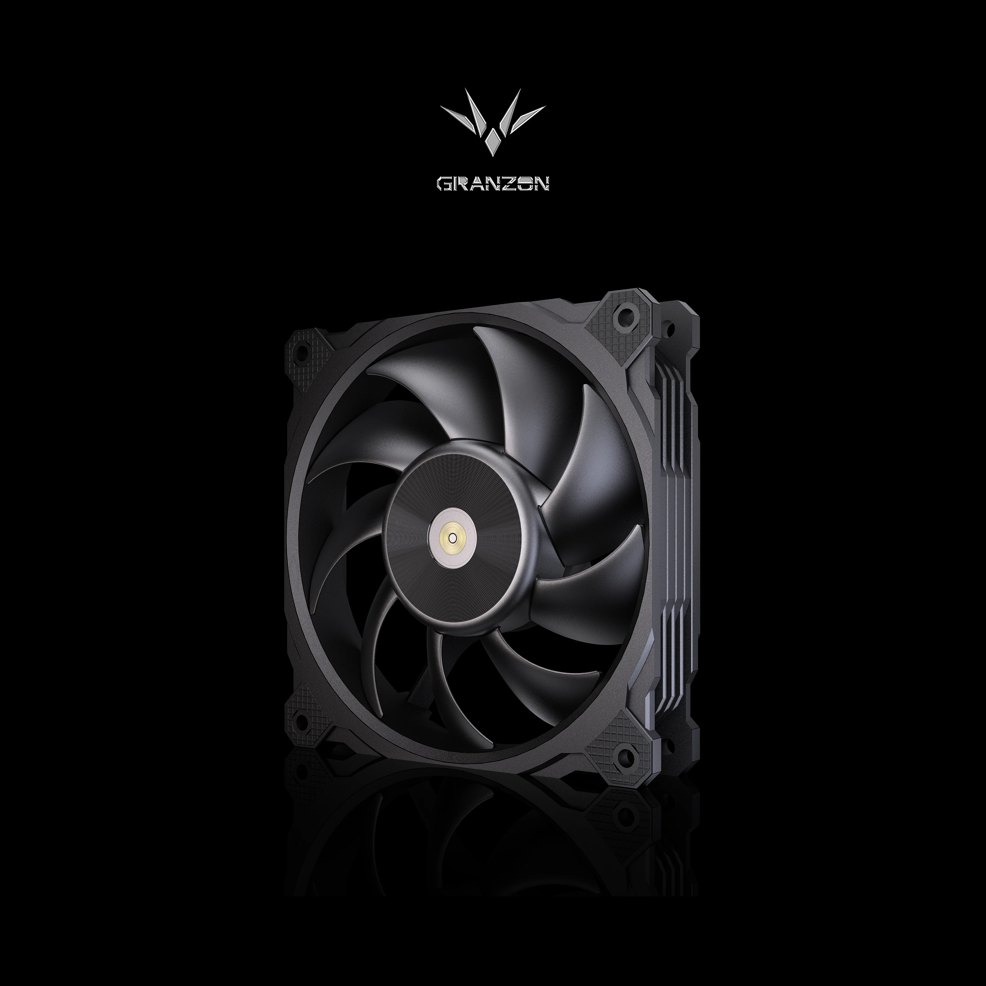 Granzon 1/2/3pcs 120mm Fan Use for Water Cooling Radiator Computer PC Case 3000RPM Heatsink Support PWM Adjust Speed GI120