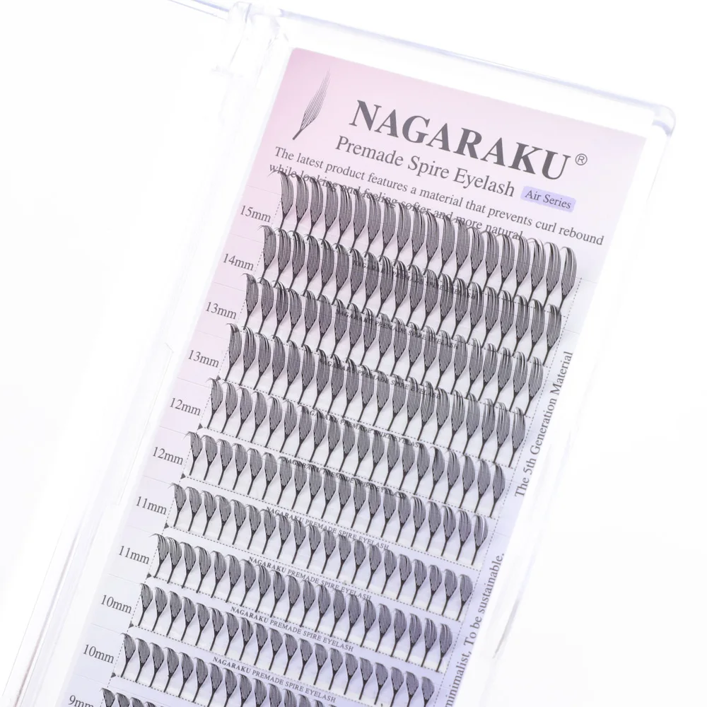 NAGARAKU Vorgefertigte Schmale Spitze Feenflügel-Wimpern Anime-Effekt Weiche Feder Flatternde Wimpernverlängerungen Comic – Detail 11
