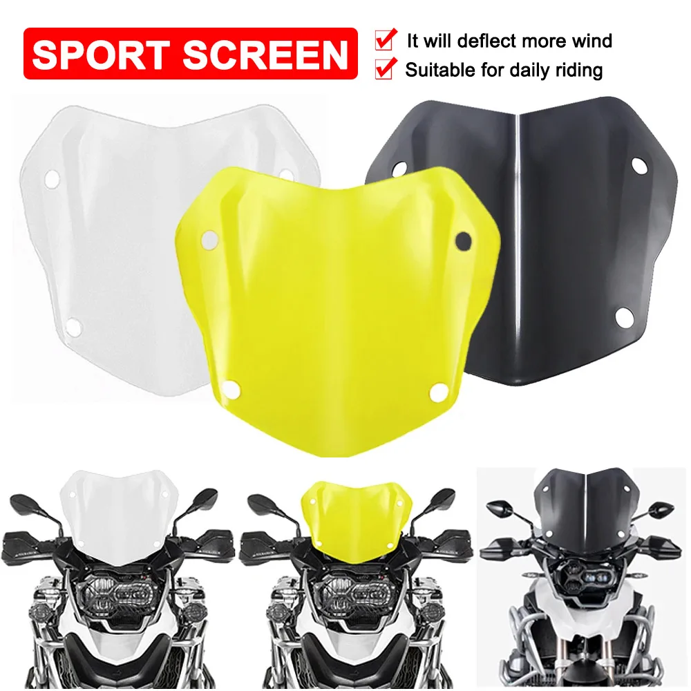 

Windshield R1250GS Sport Screen Windscreen For BMW R1200GS Adventure R 1250 GS ADV 2013-2021 Motorcycle Wind Deflector Protector