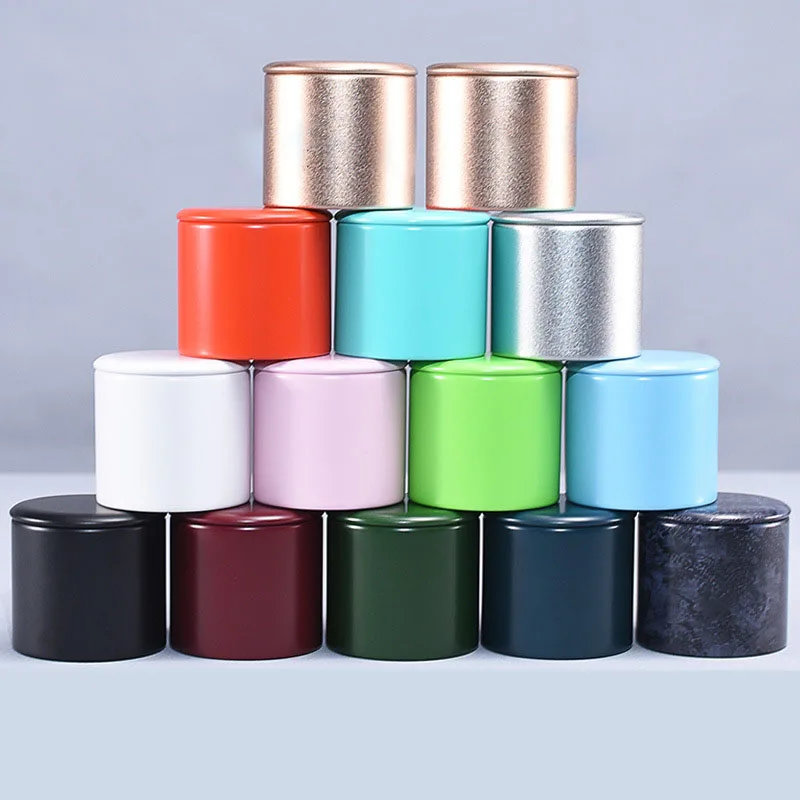 

Small Metal Sealed Tea Box, Round Tinplate, Portable, Travel, Universal Tea Container, Coffee Spices, Sugar Storage Jars