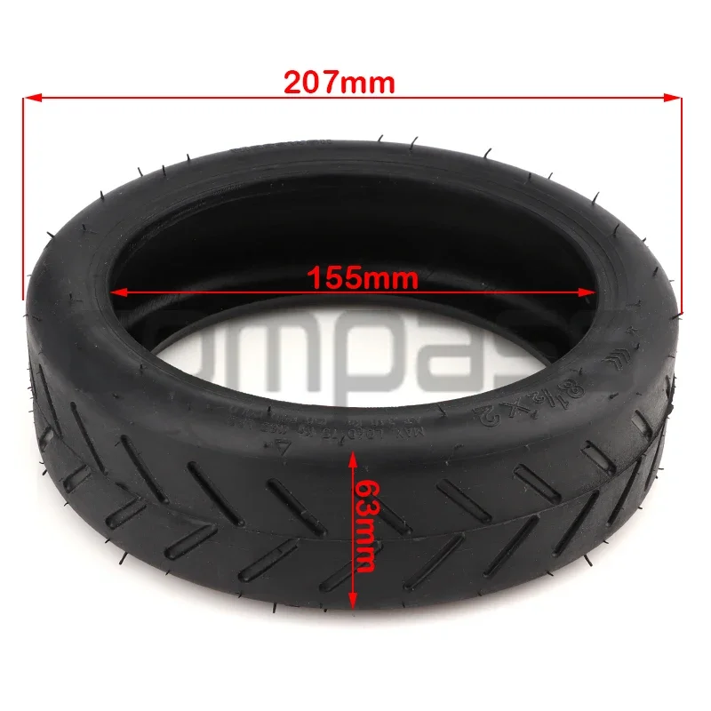 8 1/2x2 Tires for Xiaomi Electric Scooter Rubber Tire Upgrade Thickened Inner Tube M365 Pro Front and Rear Replacement Tires