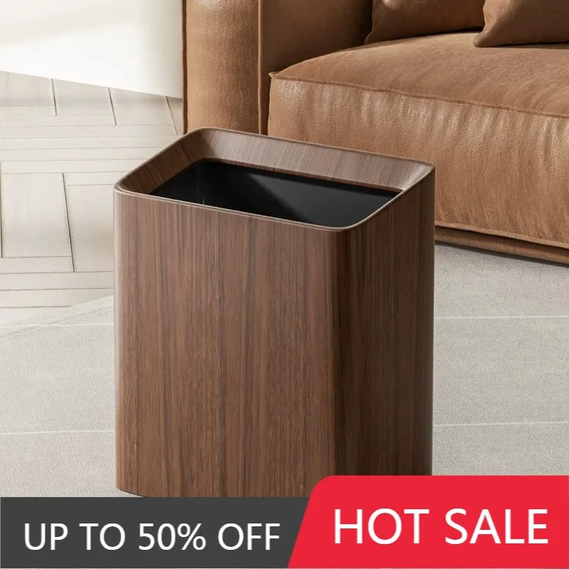 Household Wastebasket Large Capacity Trash Can 20 Liters Rectangular Standing Separate Trash Bins Office Business Litter Bin