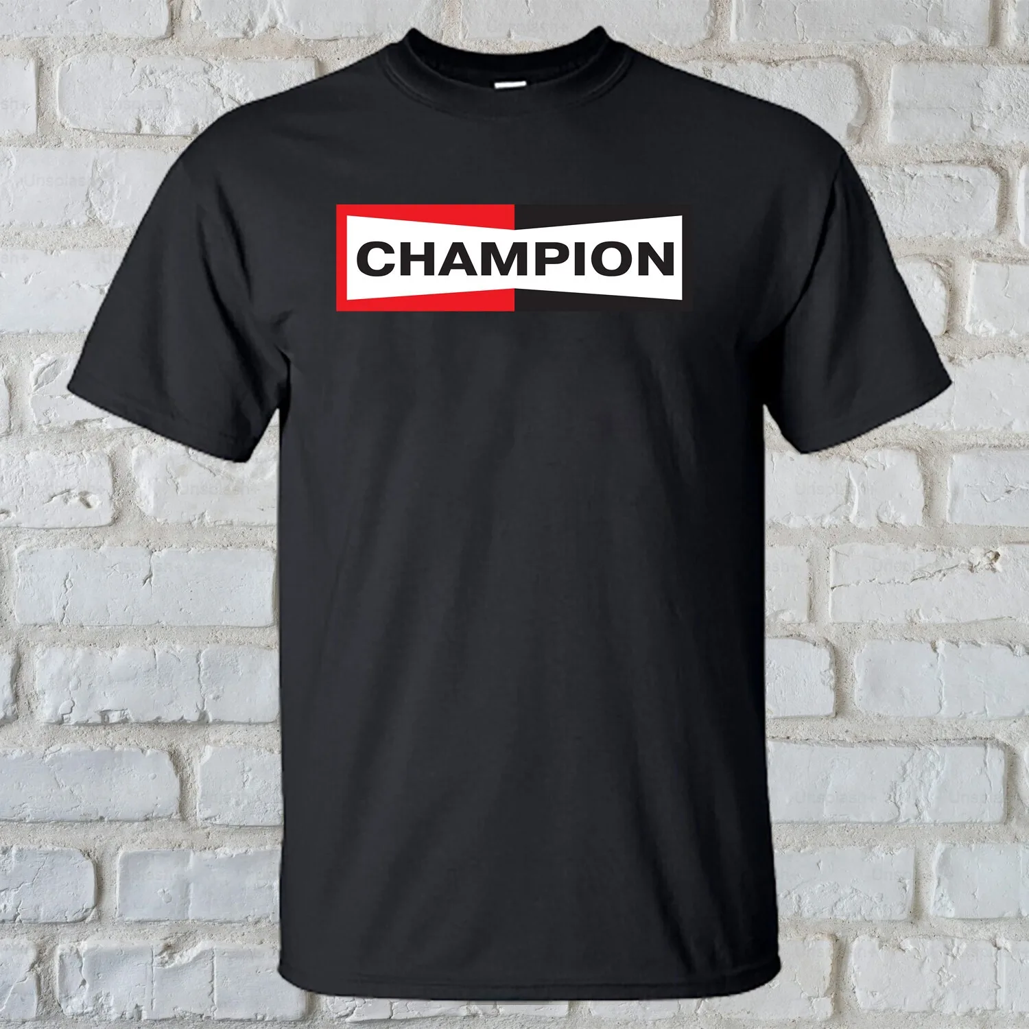 Camiseta Champion Spark Plug para hombre y mujer, camisetas de algodón de manga corta, camisetas Vintage de Hip Hop para verano, camiseta de marca de tendencia, ropa para hombre