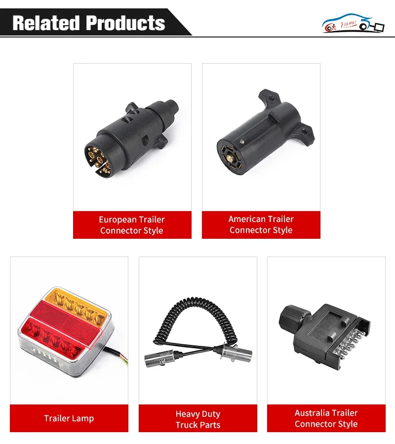 7 Pin to 13 Pin Trailer Adapter 12V Waterproof Electric Trailer Adapter Plug - view 6