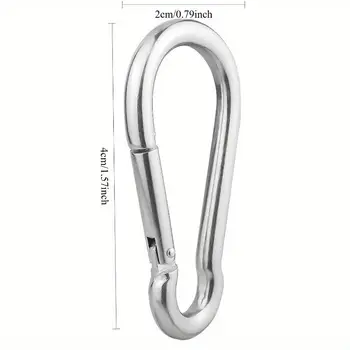 20個304不銹鋼彈簧扣登山扣快速連接環鉤快拆鏈條扣 10 最佳銷售 鐐銬 - №1