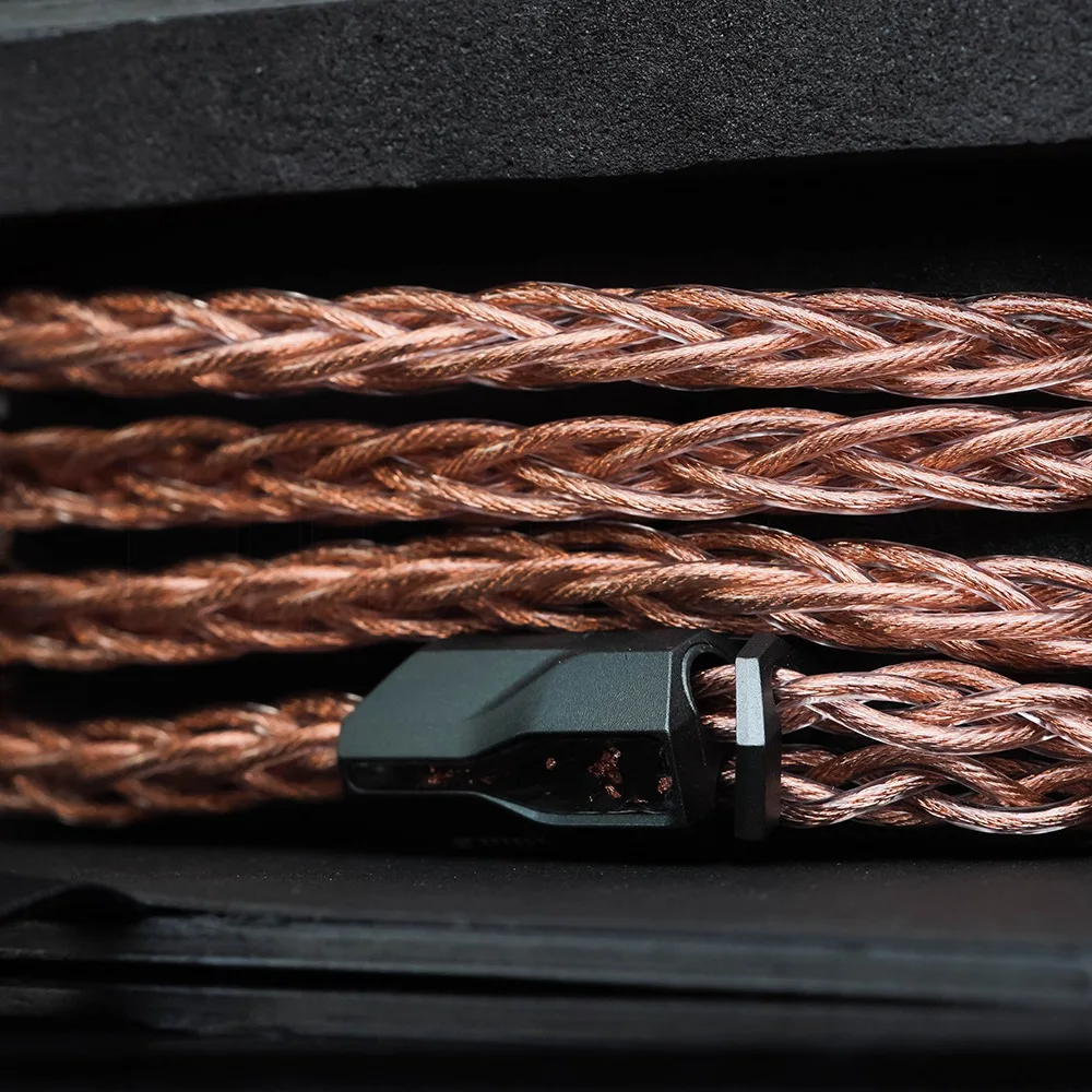 Efecto Audio Signature Series II Ares S II Cable de auriculares de 8 cables 2 pines 0,78 ConX conector intercambiable Cable IEM profesional