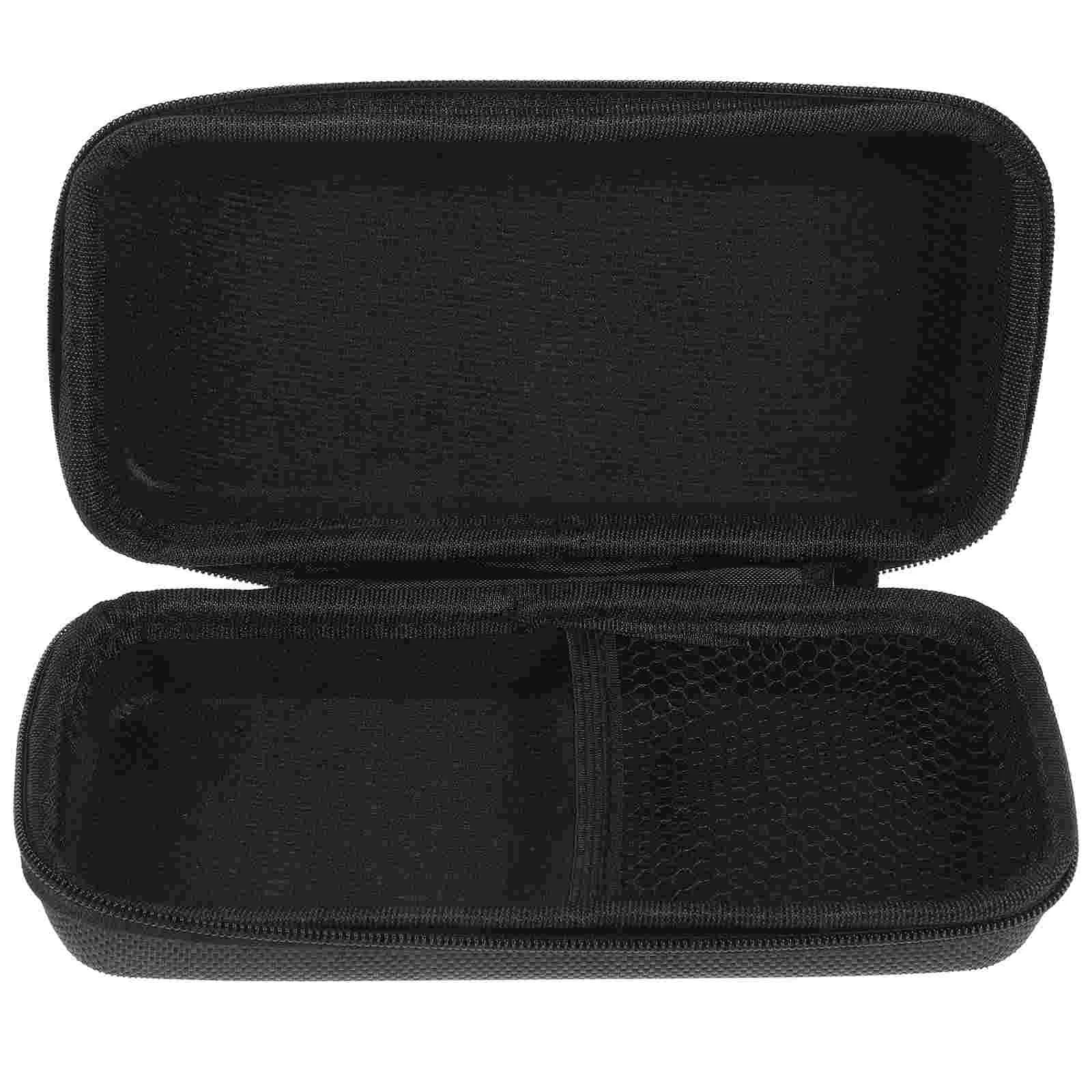 Hard Case Tote Bag Microphone Protective Storage Box Enforcement Black Travel Dictaphone