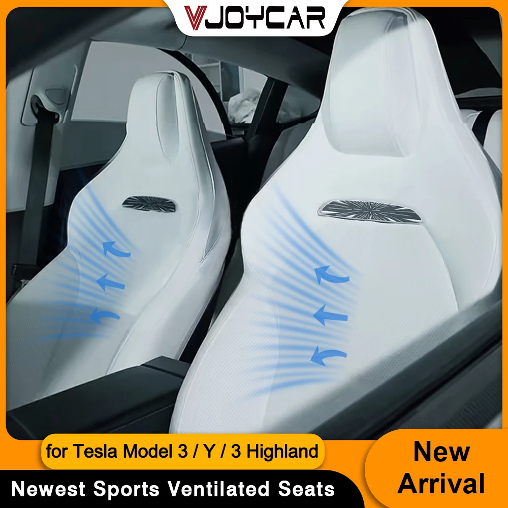 

Vjoycar For Tesla Model 3 Y 3 Highland Y Juniper Nappa Leather Sports Ventilated Seats Color Customization Cooling and Heating