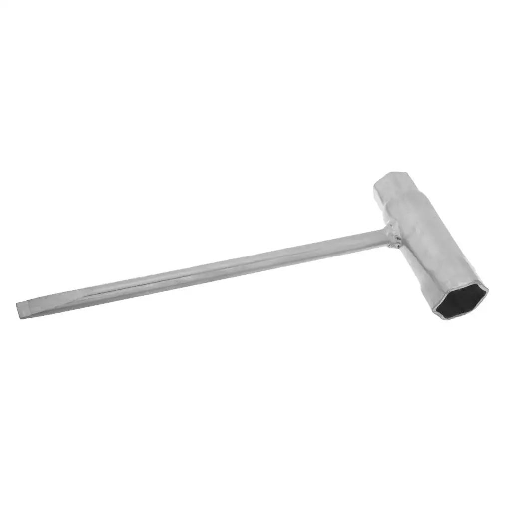 13x19mm T Wrench Silver Steel Hand Tool Gardening Tool for Chainsaw Maintenance