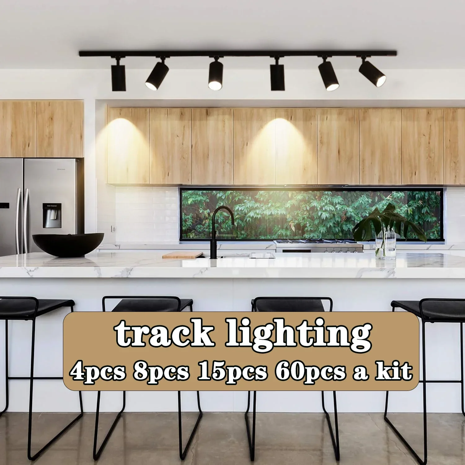 Track Light Set Super Bright Led Track Lighting Rail Lamp Led Ceiling Spot Wall Lamp Fixture for Store Home Kitchen Living Room