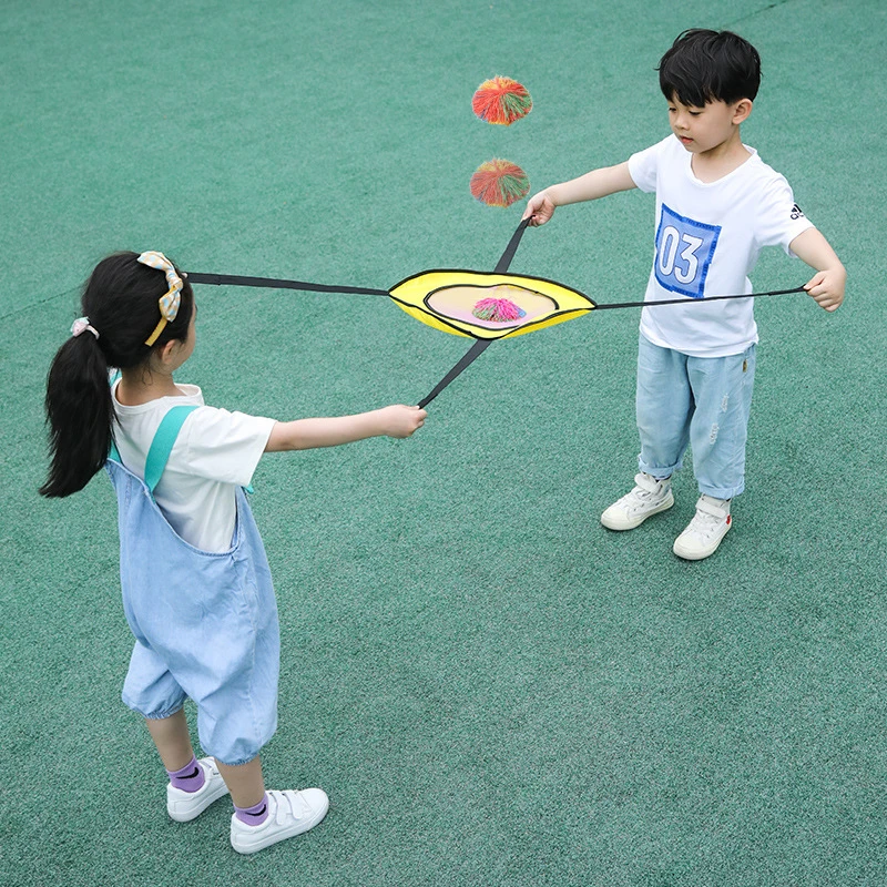 Jogo de jogar e pegar bola para crianças, dois jogadores, jogos interativos divertidos ao ar livre, brinquedos de integração sensorial