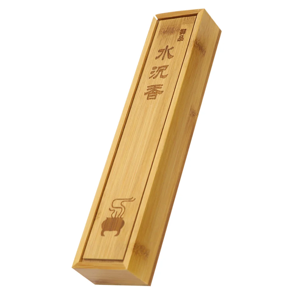 Incense Bamboo Box Aromatherapy Burner Stick Holder Creative Case Organizer Container