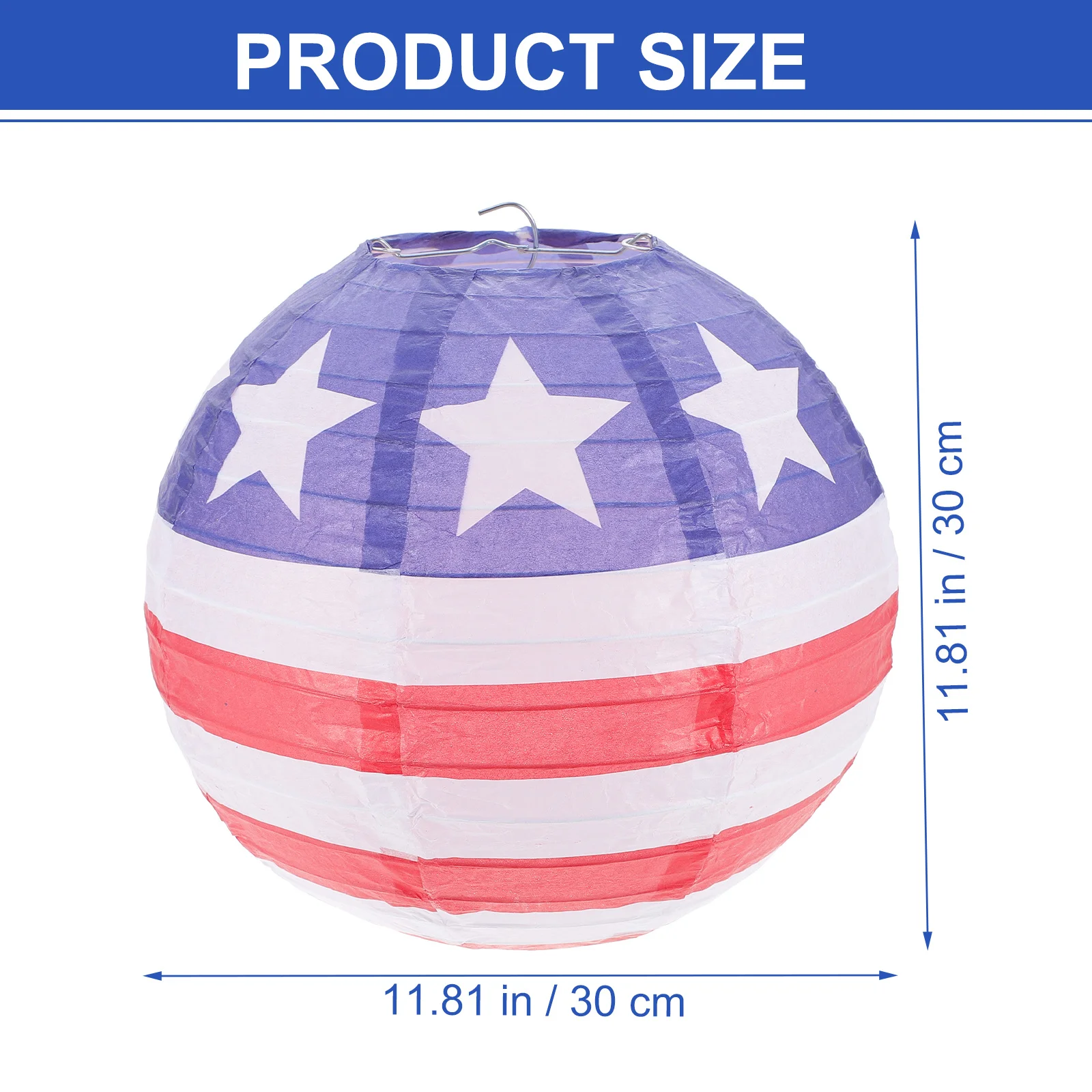 

6Pcs American Flag Paper Lantern Festival Decor Foldable Hanging Party Decoration for Holiday Events American Flag Lantern