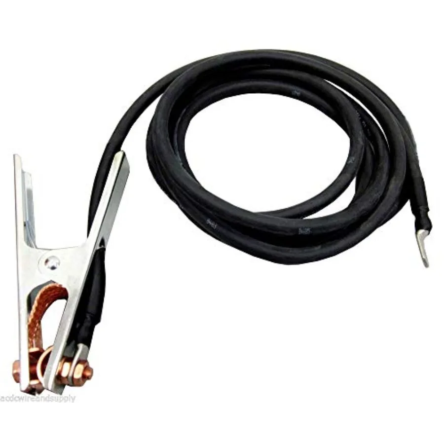 

Зажим для заземляющего кабеля L8 длиной 15 футов, 1 4 наконечника для Miller 130 135 140 175 Применение с высокой проводимостью и прочным разъемом