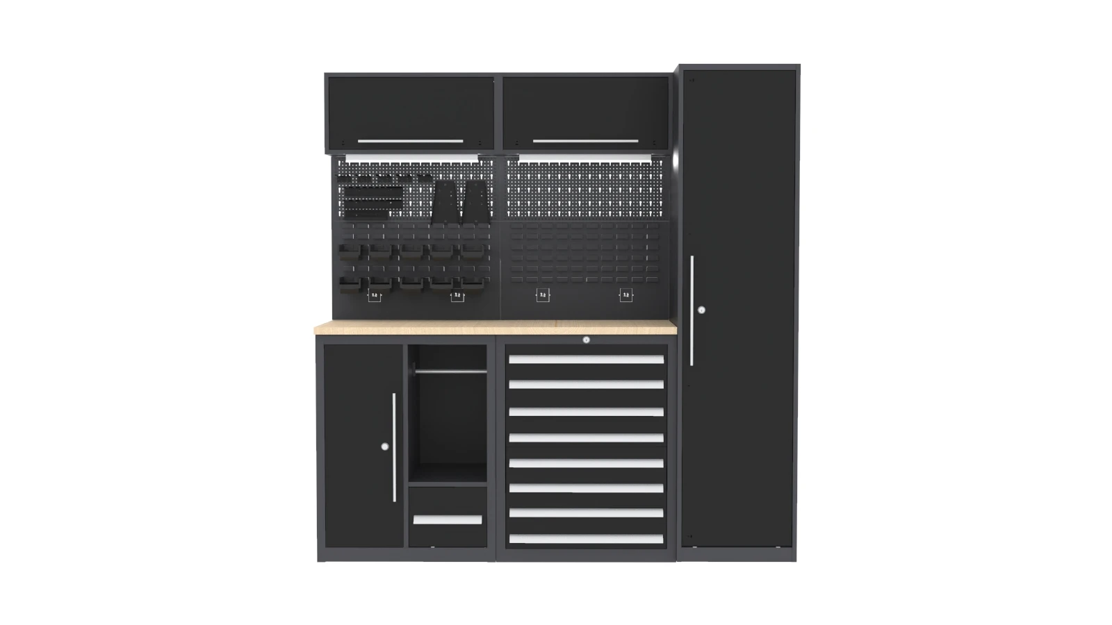 Lockable Tool Cabinet with Adjustable Shelves for Secure Storage