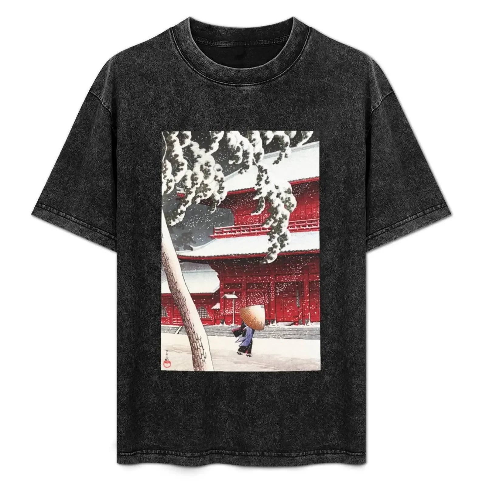 

Zojoji Temple in Shiba by Kawase Hasui T-Shirt man t shirts for men cotton t shirt man T-Shirt