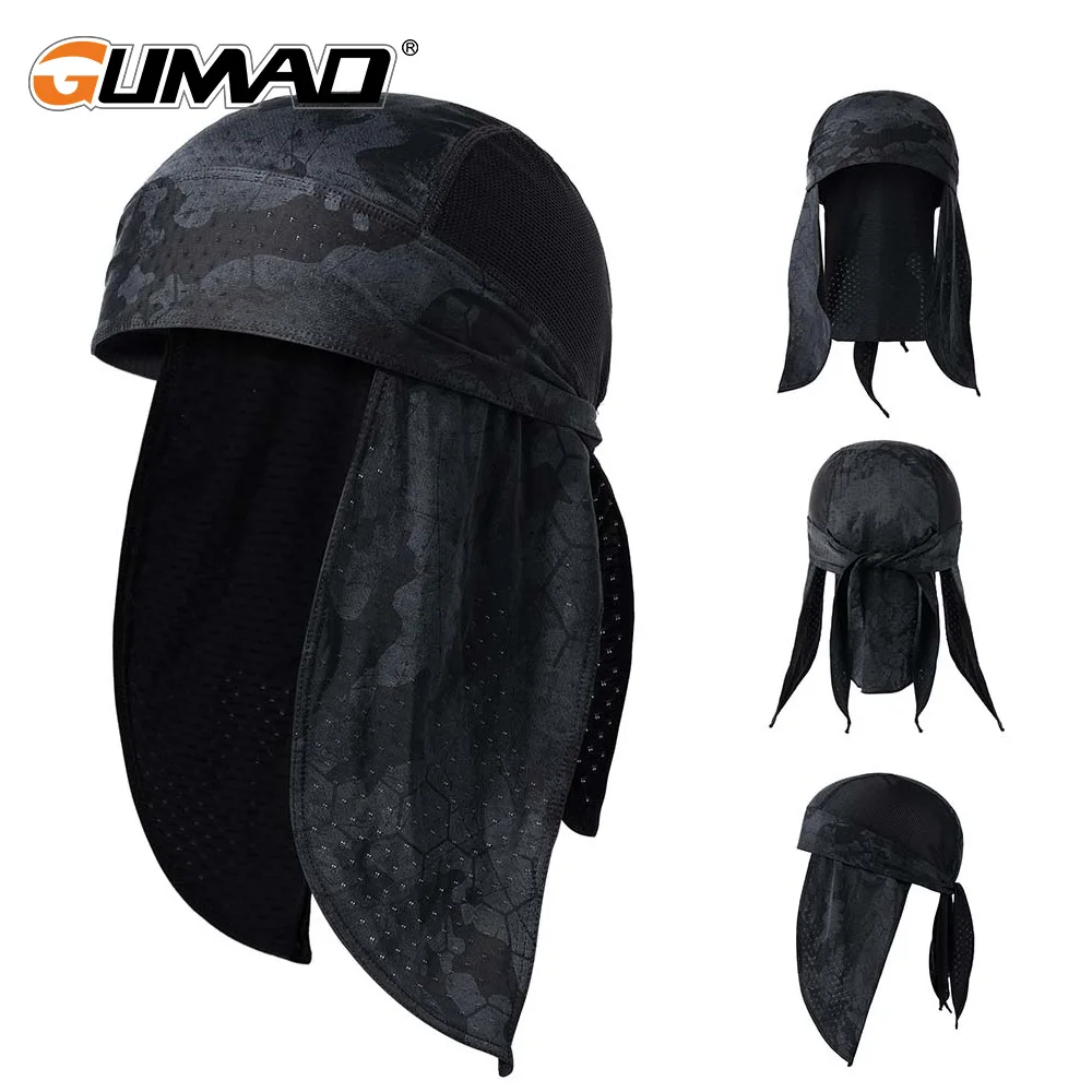 Schnelltrocknende Laufmützen Kühlende Skull Caps Do-Rags Fahrradhelm-Unterziehmützen Sonnenschutz Schweißabsorbierende Sport-Bandana Kopfbedeckung