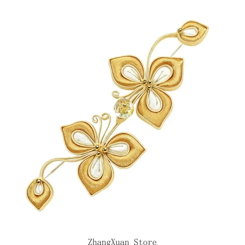Blumen-Schmetterlings-Knoten-Knopfverschluss für Cheongsam Traditionelles Kleidungsstück Nähen 3XUF – Detail 8