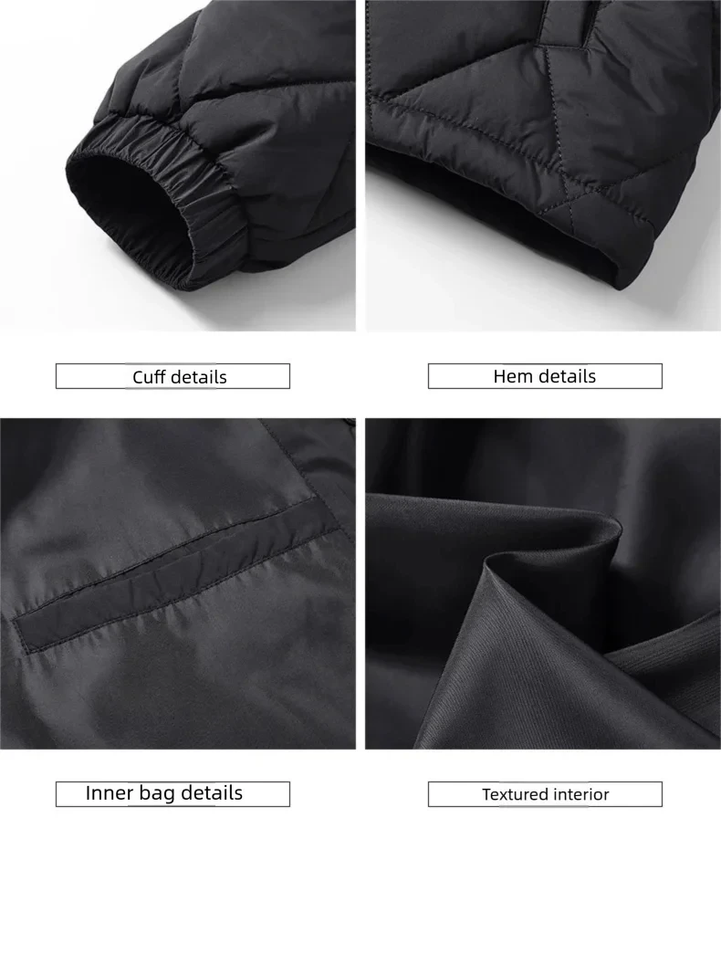 Classic Men's Checkered Cotton Jacket Vintage Waterproof Casual Coat with Cargo Pockets Male Outerwear