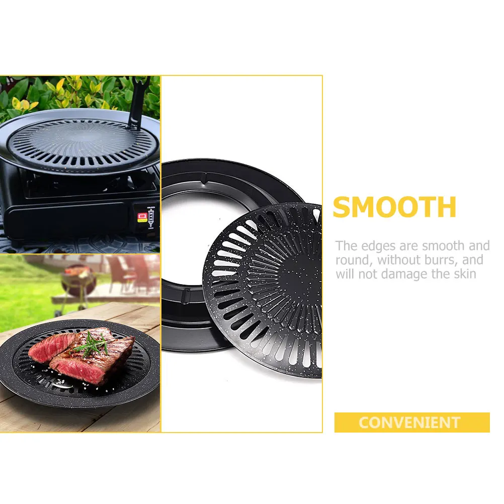 

Bakeware Barbecue Pan Grill Pans Non Stick Bbq for Outdoor Tray Portable Nonstick Griddle Grilling Platter