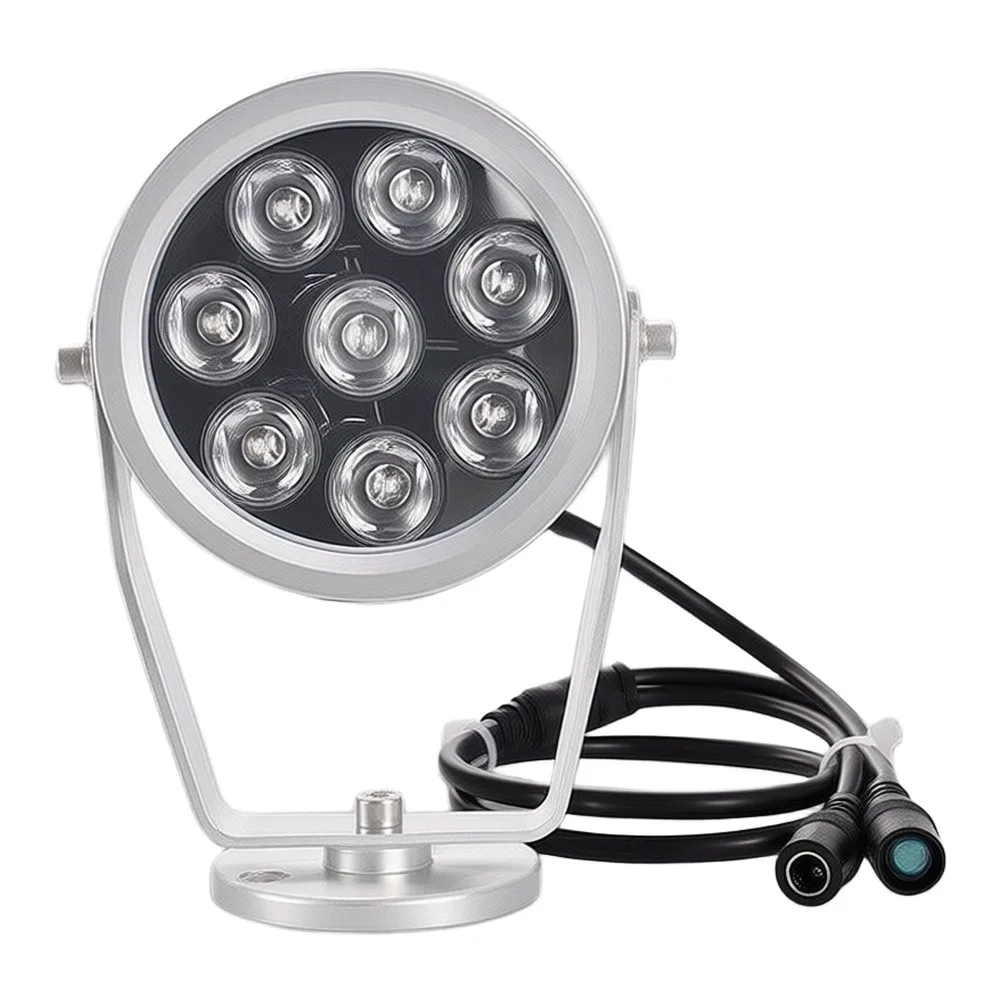 850nm Infrared Lighting Module for Outdoor Camera Systems IP66 Waterproof Design and Dual Angle Beam Adjustment